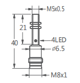 M5超小型接近開(kāi)關(guān)插件式