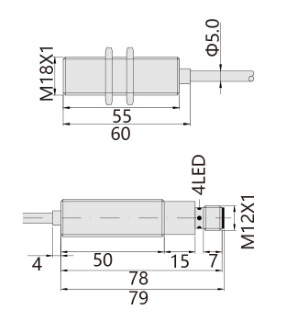 230℃M18埋入式耐高溫接近開(kāi)關(guān)